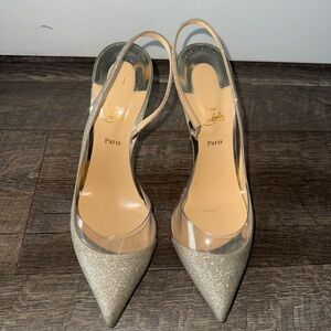 Mini Glitter PVC Specchio Optisexy 100 Pumps Silver, 40